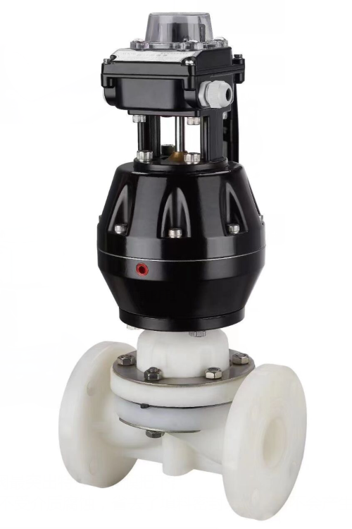 氣動PVDF隔膜閥 氣動雙由令隔膜閥 氣動法蘭隔膜閥